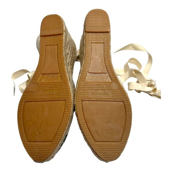 Margaux The Espadrille Leopard Animal Print Wedges Size 40/9.5 - Picture 6 of 10